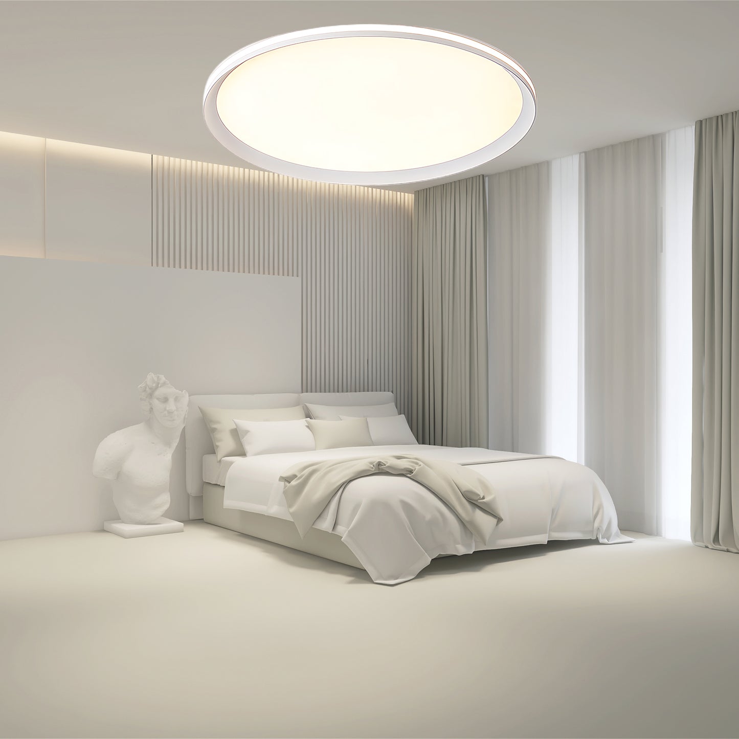 Acrylic Circular LED Modern Metal Ceiling Light