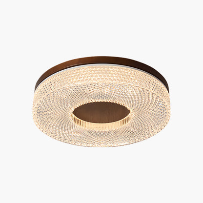 Acrylic Halo Round Contemporary Metal Ceiling Light