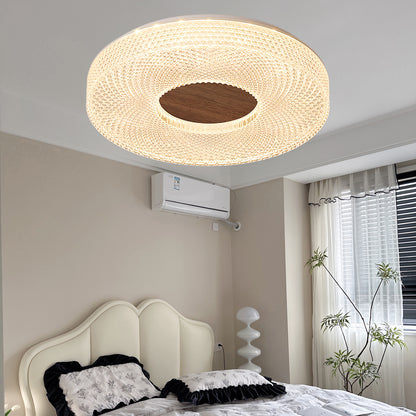 Acrylic Halo Round Contemporary Metal Ceiling Light