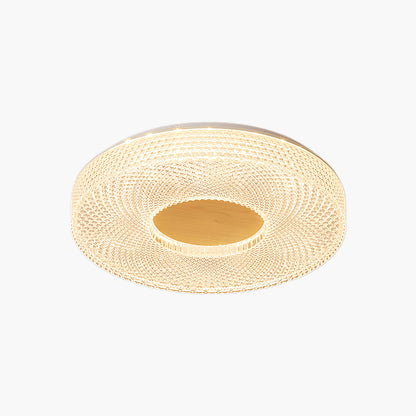 Acrylic Halo Round Contemporary Metal Ceiling Light