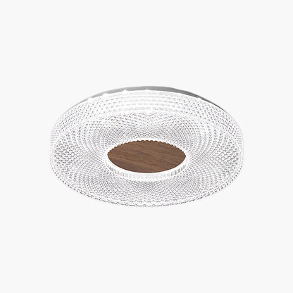 Acrylic Halo Round Contemporary Metal Ceiling Light