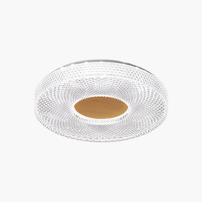 Acrylic Halo Round Contemporary Metal Ceiling Light