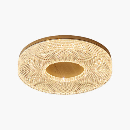 Acrylic Halo Round Contemporary Metal Ceiling Light