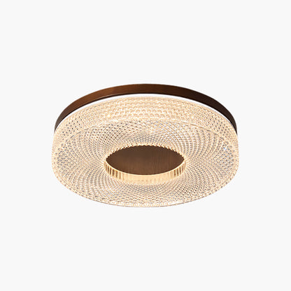 Acrylic Halo Round Contemporary Metal Ceiling Light