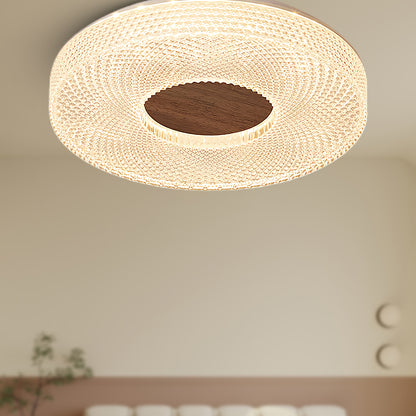 Acrylic Halo Round Contemporary Metal Ceiling Light