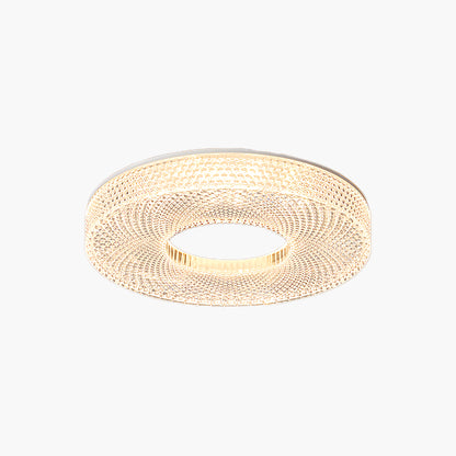 Acrylic Halo Round Contemporary Metal Ceiling Light