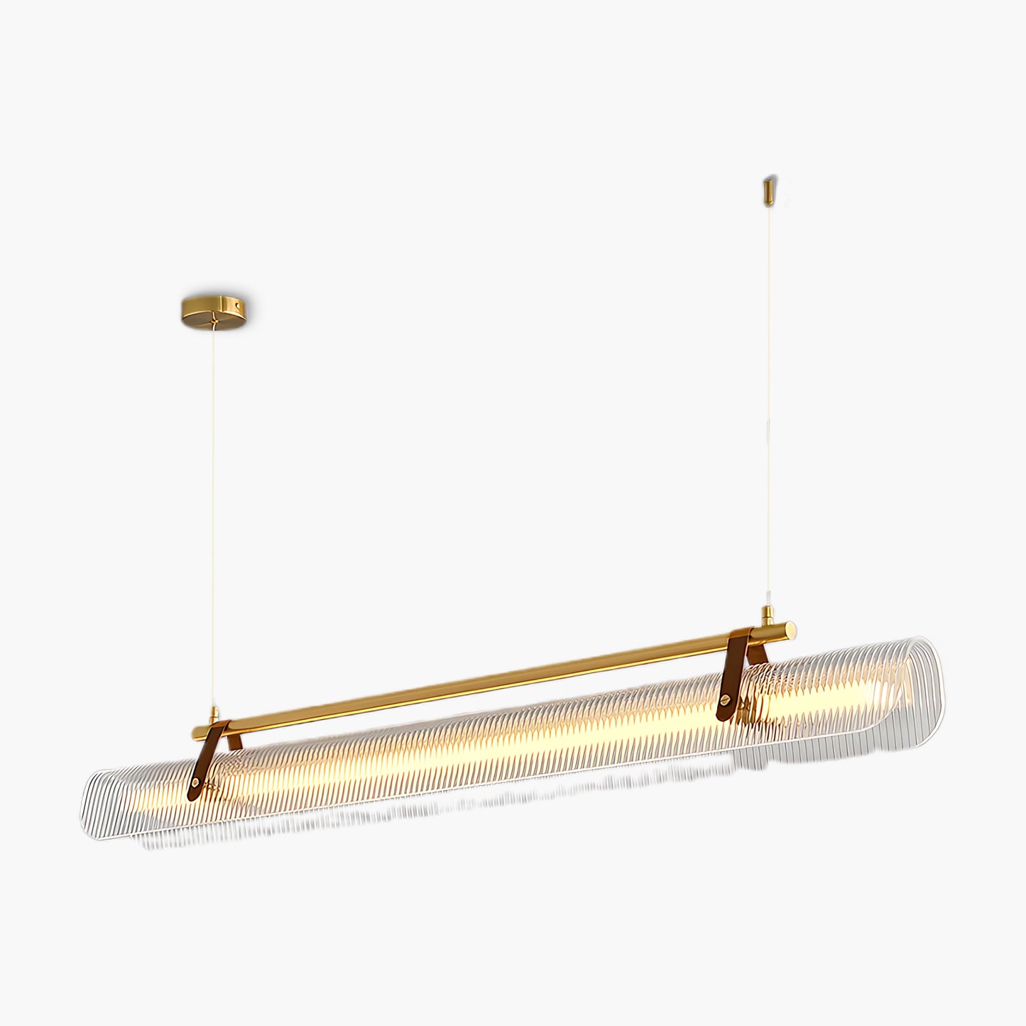 Acrylic Linear Modern Metal Chandelier