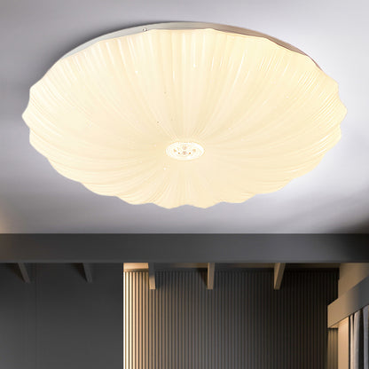 Acrylic Shell Round Minimalist Metal Ceiling Lamp