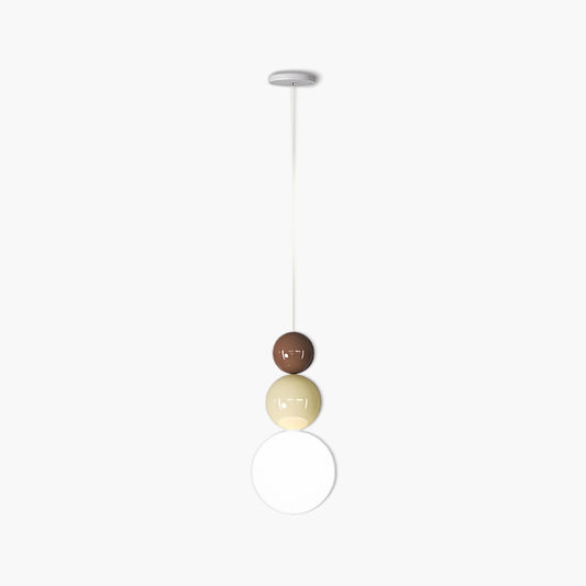 Acrylic Three Ball Modern Metal Pendant Lamp