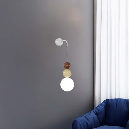 Acrylic Three Ball Modern Metal Wall Lamp