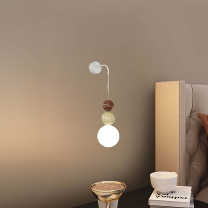 Acrylic Three Ball Modern Metal Wall Lamp