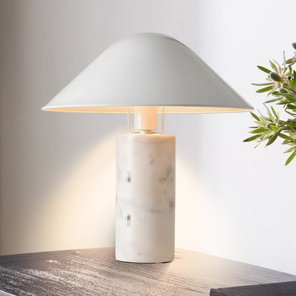 Adelaide Marble Eclectic Metal Table Lamp