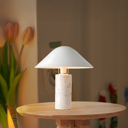 Adelaide Marble Eclectic Metal Table Lamp