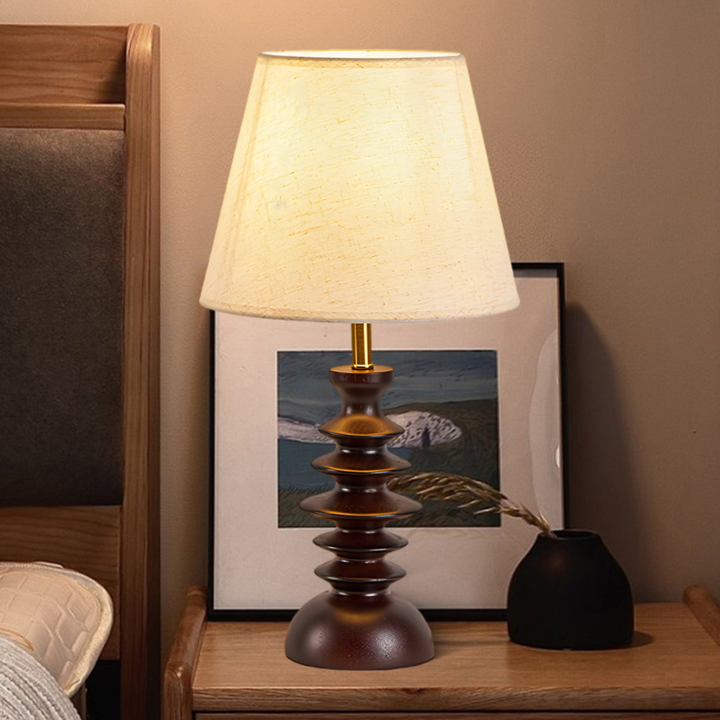 Adesso Beatrice Classic Wood Table Lamp