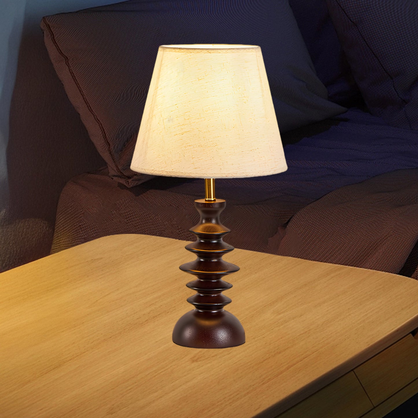 Adesso Beatrice Classic Wood Table Lamp