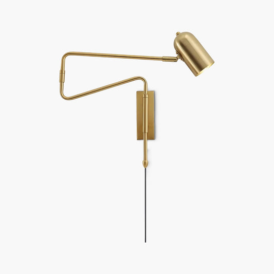 Adjustable Arm Plug In Modern Metal Wall Lamp