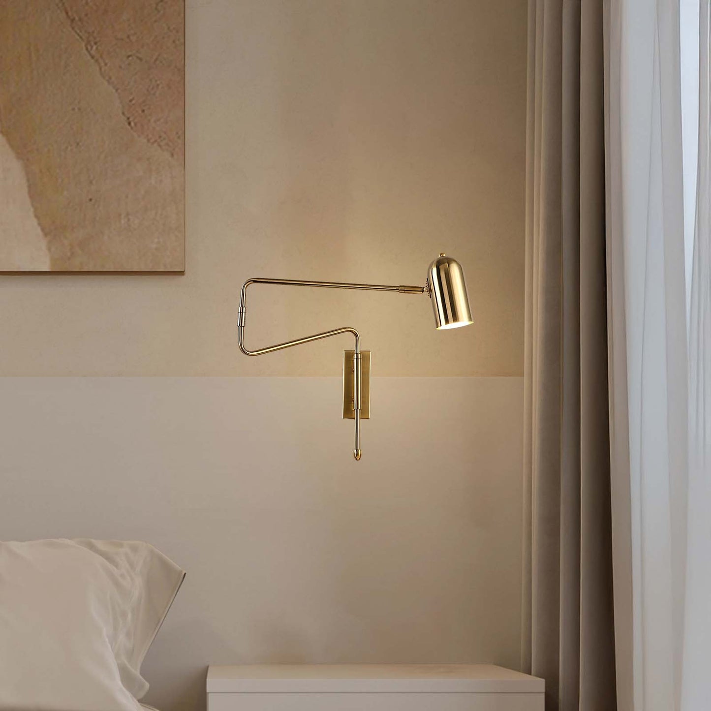 Adjustable Arm Reading Modern Metal Wall Lamp