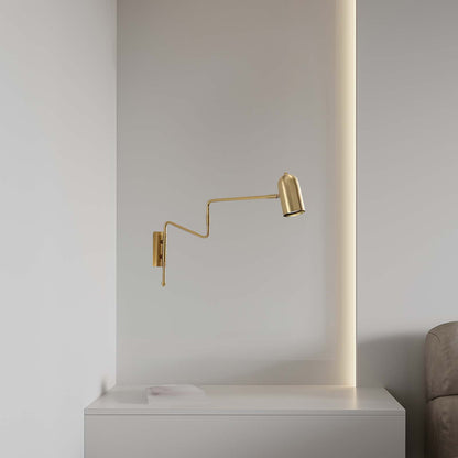 Adjustable Arm Reading Modern Metal Wall Lamp