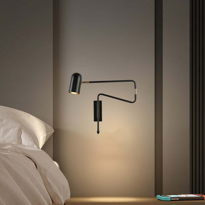 Adjustable Arm Reading Modern Metal Wall Lamp