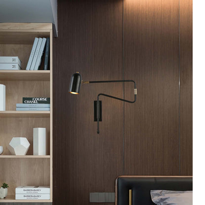 Adjustable Arm Reading Modern Metal Wall Lamp