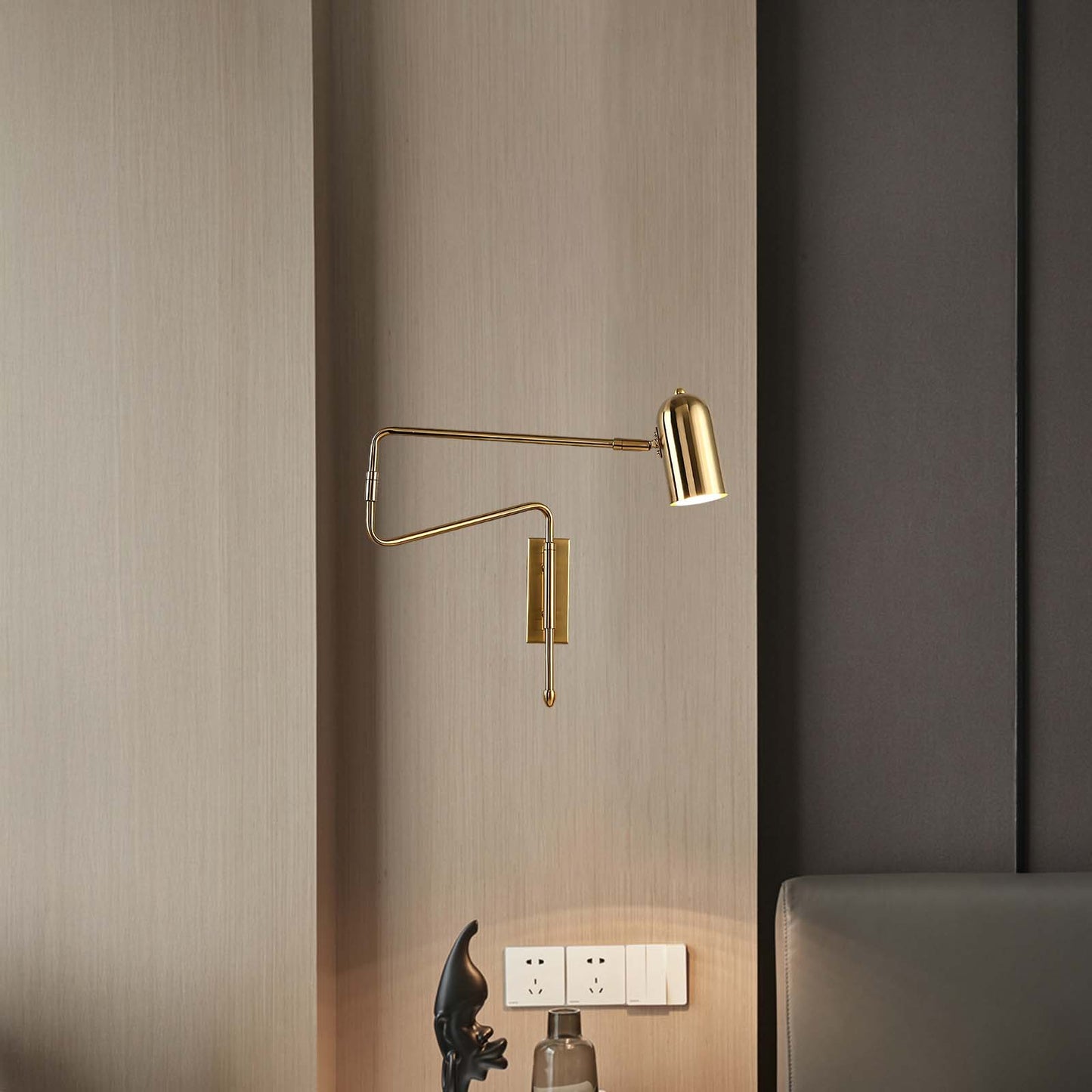 Adjustable Arm Reading Modern Metal Wall Lamp