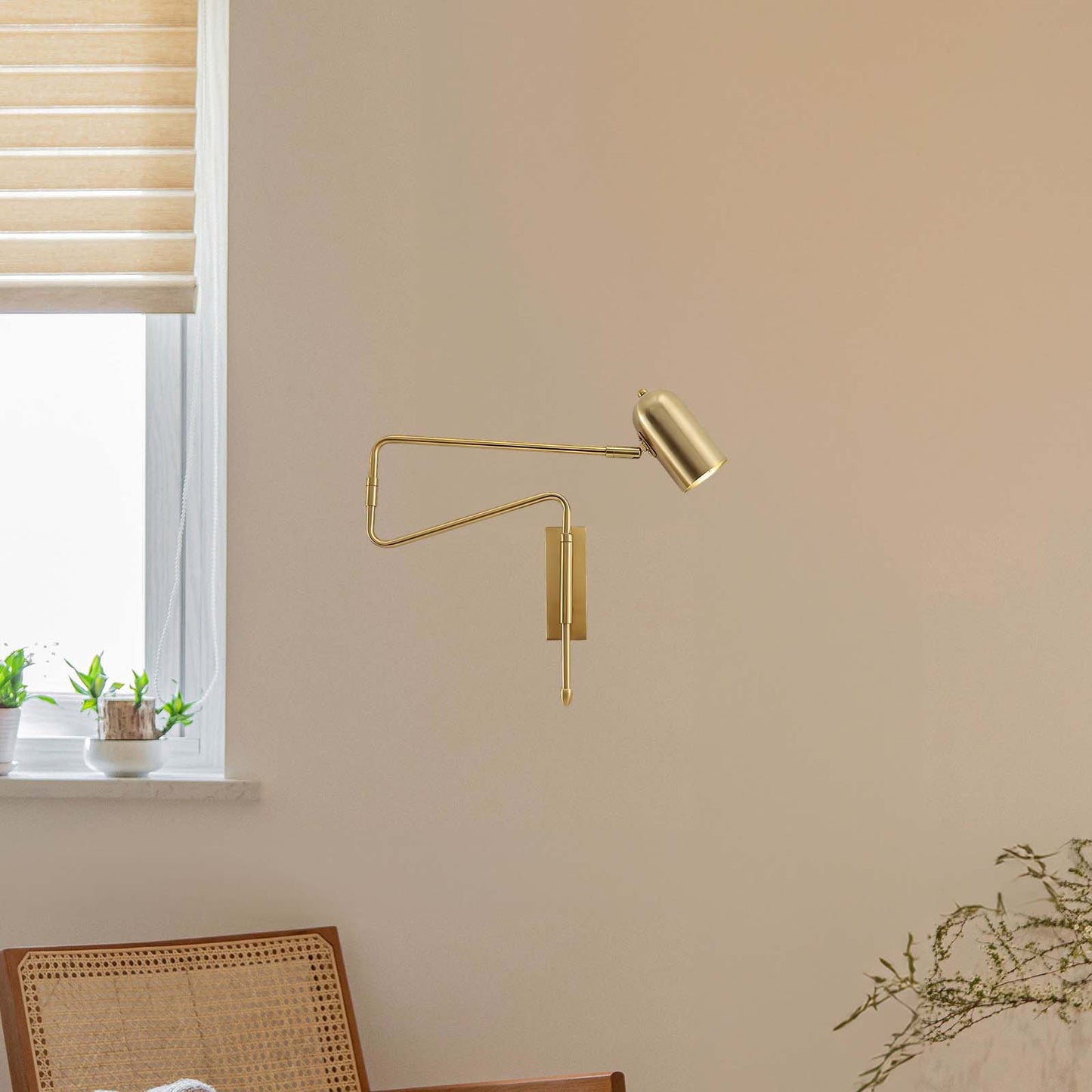 Adjustable Arm Reading Modern Metal Wall Lamp