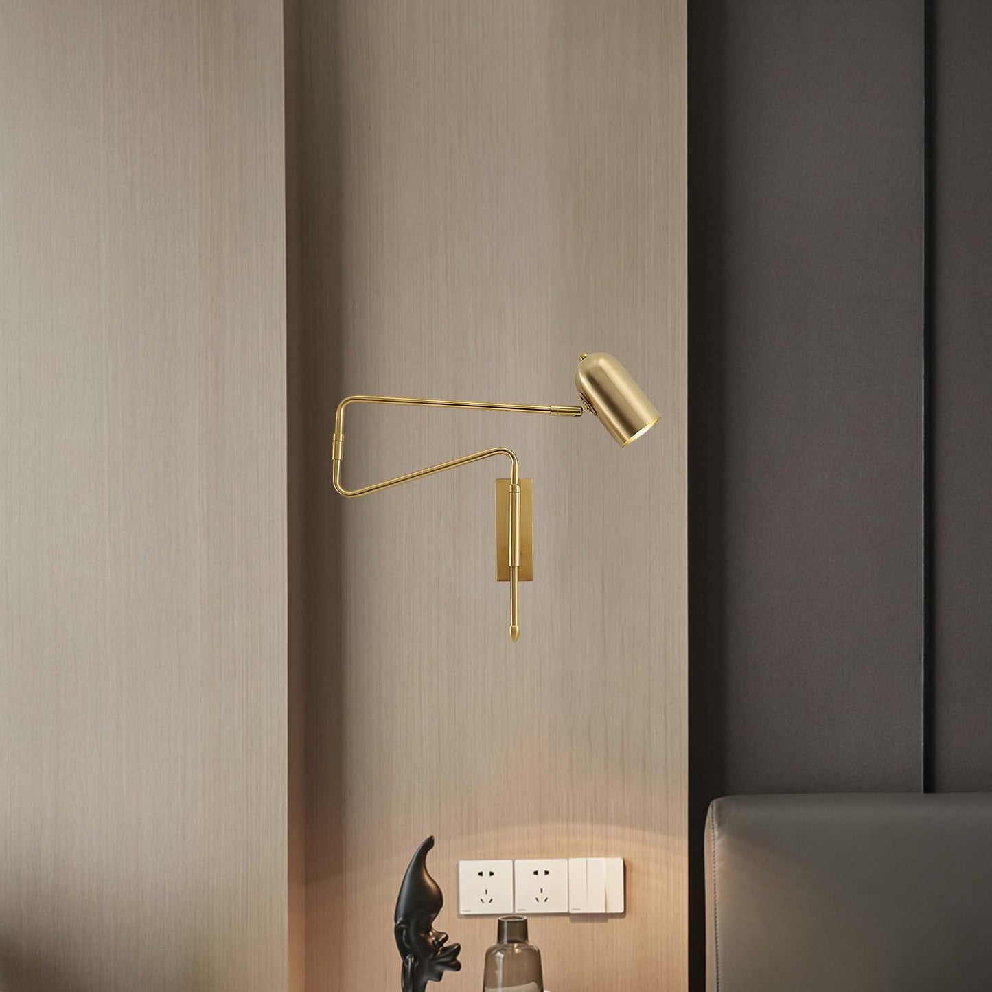 Adjustable Arm Reading Modern Metal Wall Lamp