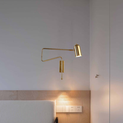 Adjustable Arm Reading Modern Metal Wall Lamp