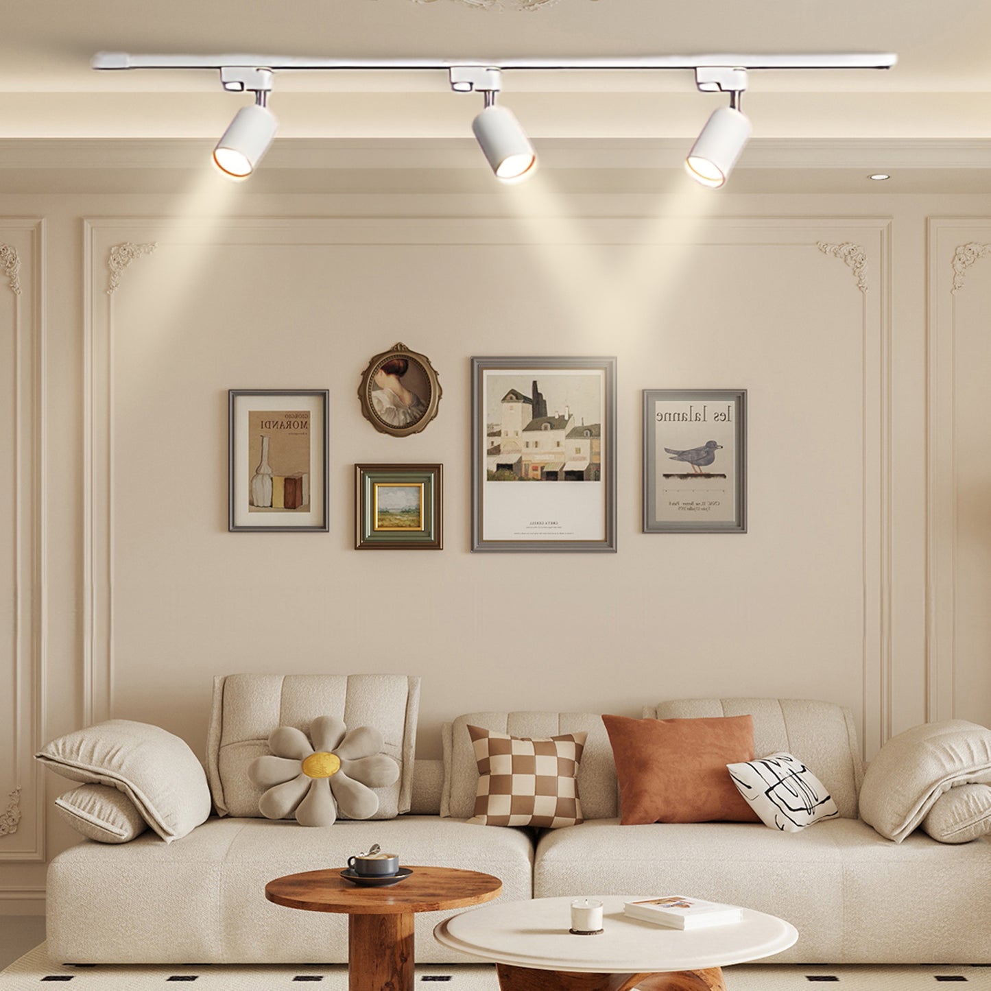 Adjustable Spotlight Track Eclectic Metal Ceiling Light