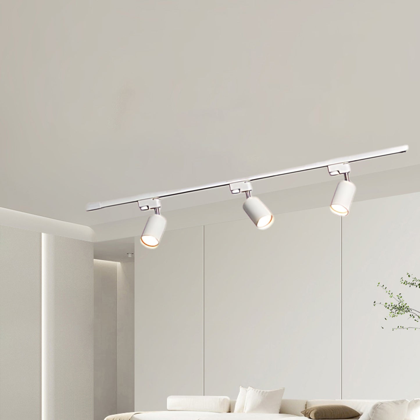 Adjustable Spotlight Track Eclectic Metal Ceiling Light