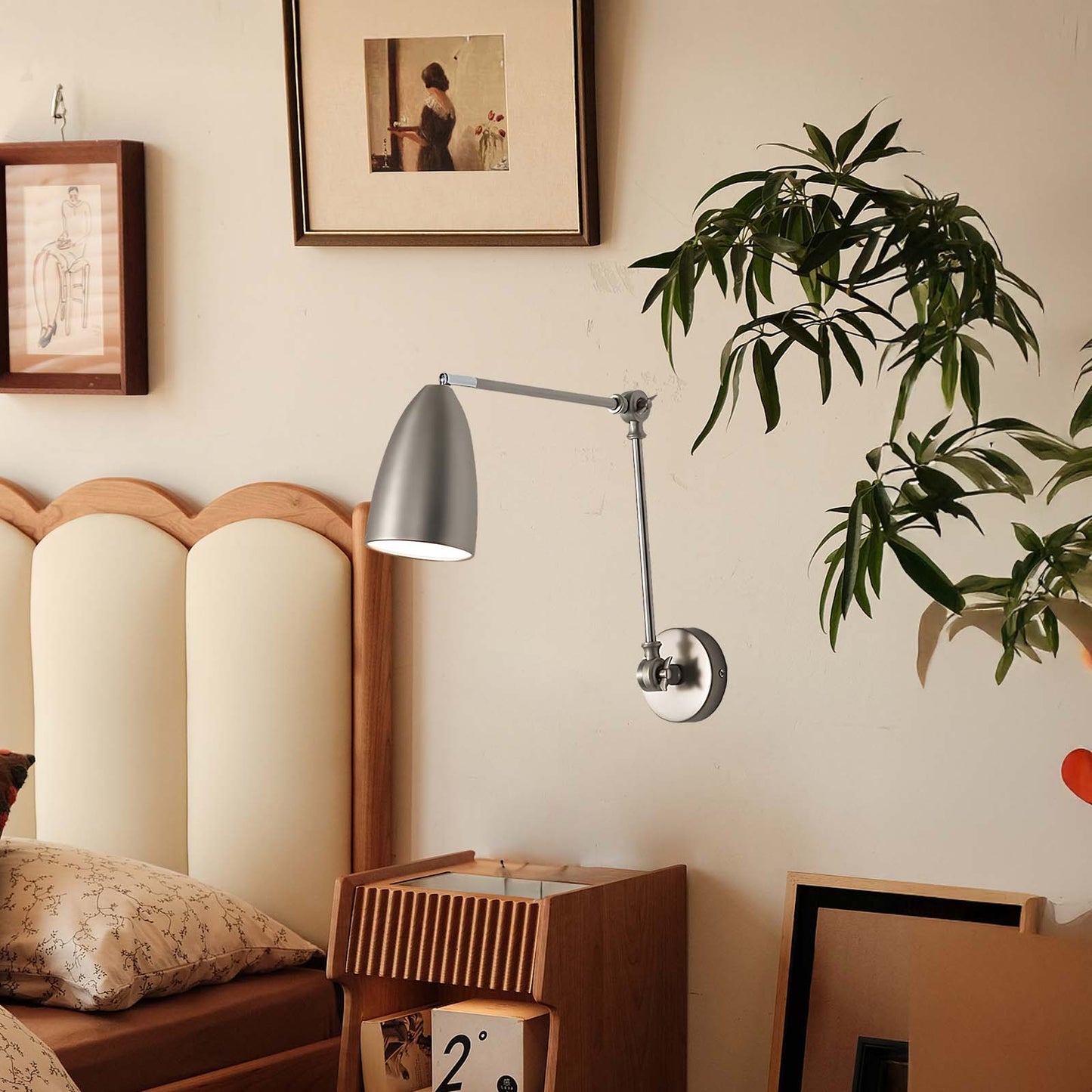 Adjustable Swing Arm Modern Metal Wall Lamp