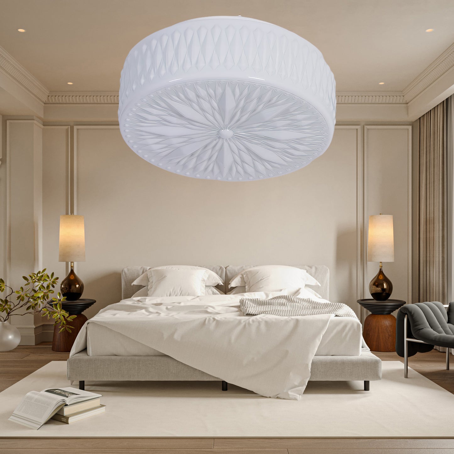 Adler Eclectic Crystal Ceiling Light