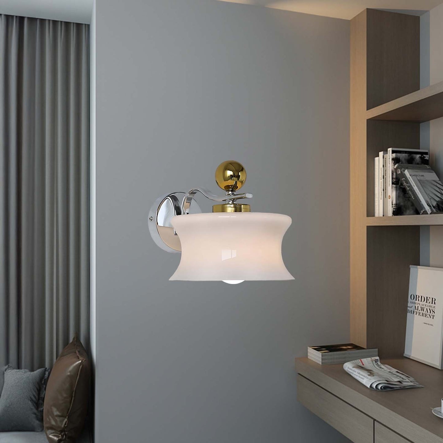 Adorn Modern Crystal Wall Sconce