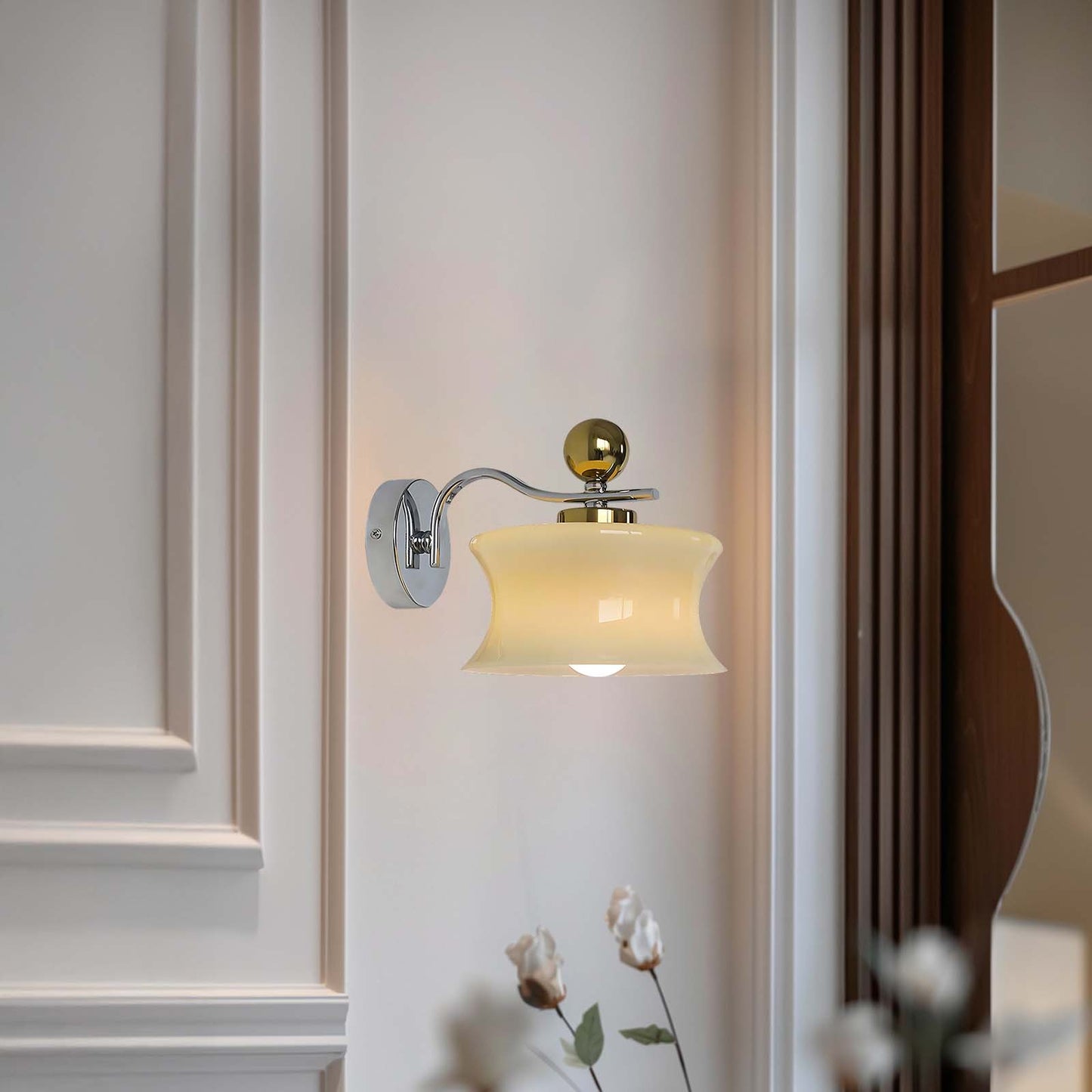 Adorn Modern Crystal Wall Sconce