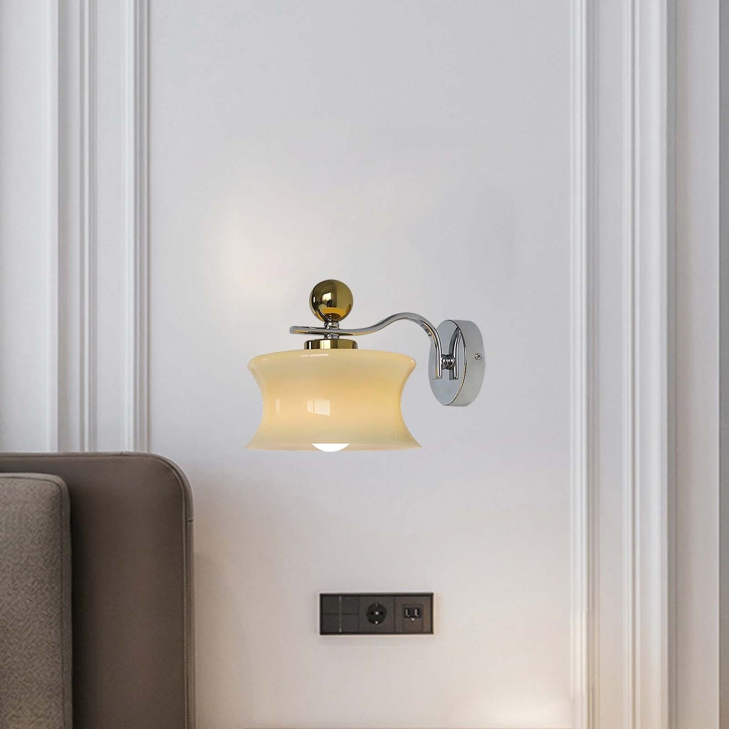 Adorn Modern Crystal Wall Sconce