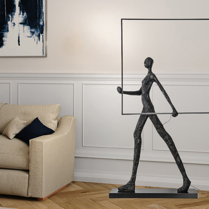 Aeon Sculpture Minimalist Crystal Floor Lamp