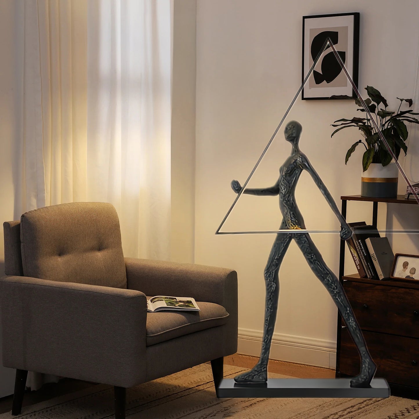 Aeon Sculpture Minimalist Crystal Floor Lamp