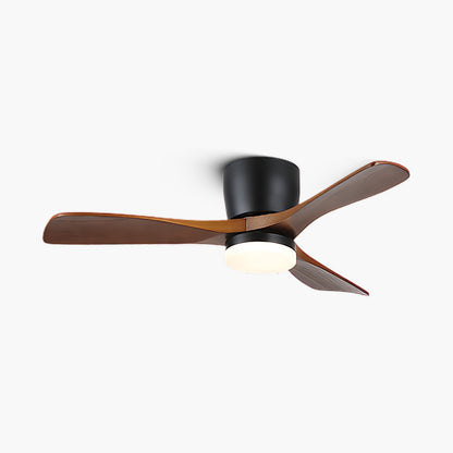 Aerodynamics Wooden 4852 Minimalist Metal Ceiling Fan Light