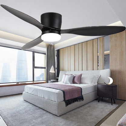 Aerodynamics Wooden 4852 Minimalist Metal Ceiling Fan Light