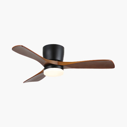 Aerodynamics Wooden 4852 Minimalist Metal Ceiling Fan Light