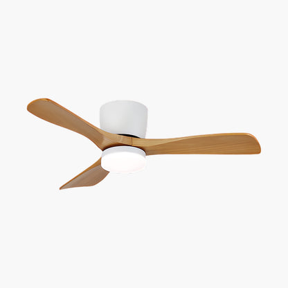 Aerodynamics Wooden 4852 Minimalist Metal Ceiling Fan Light