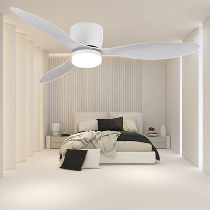 Aerodynamics Wooden 4852 Minimalist Metal Ceiling Fan Light