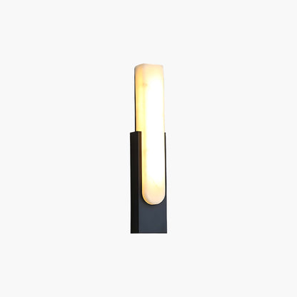 Agatha Alabaster Modern Metal Wall Lamp