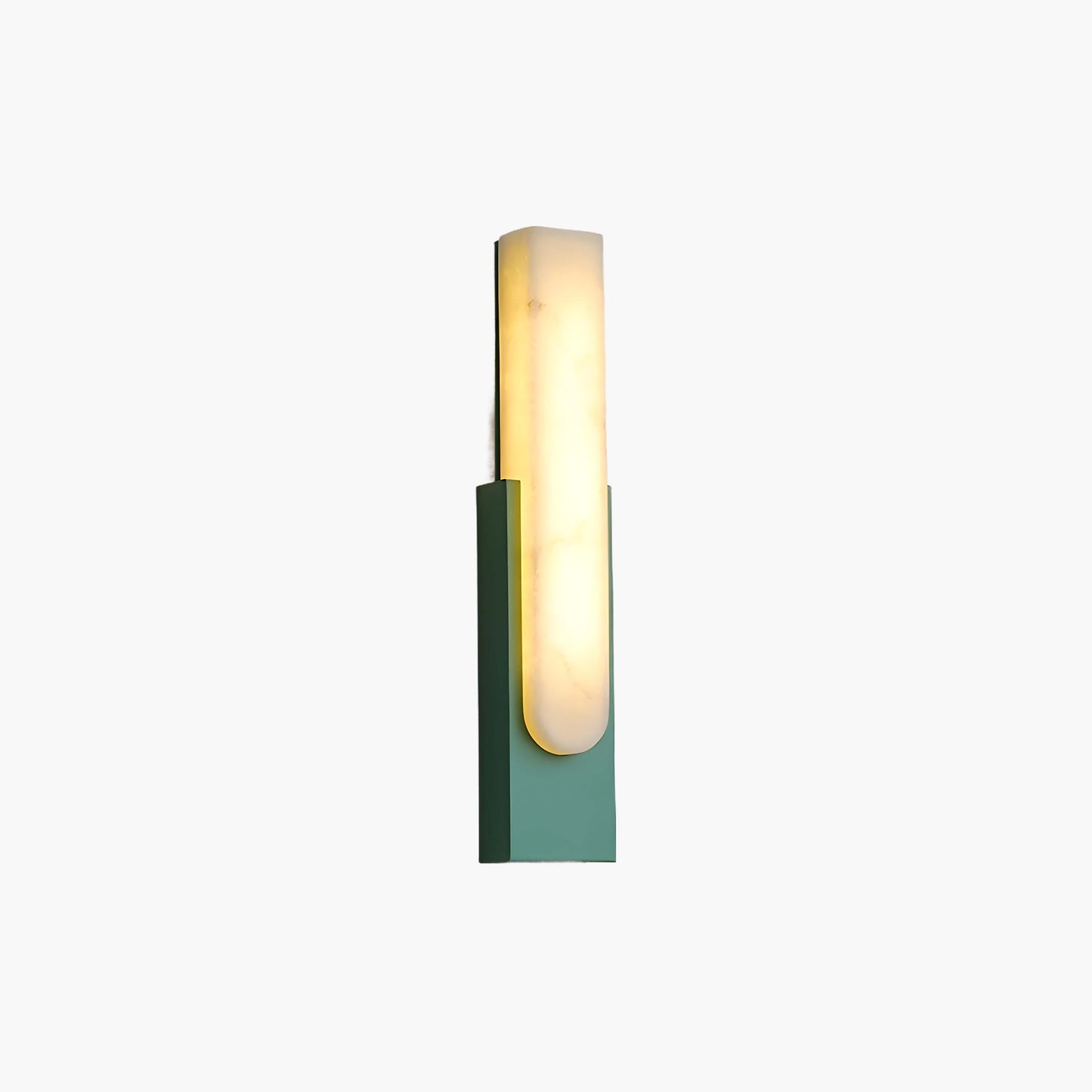 Agatha Alabaster Modern Metal Wall Lamp