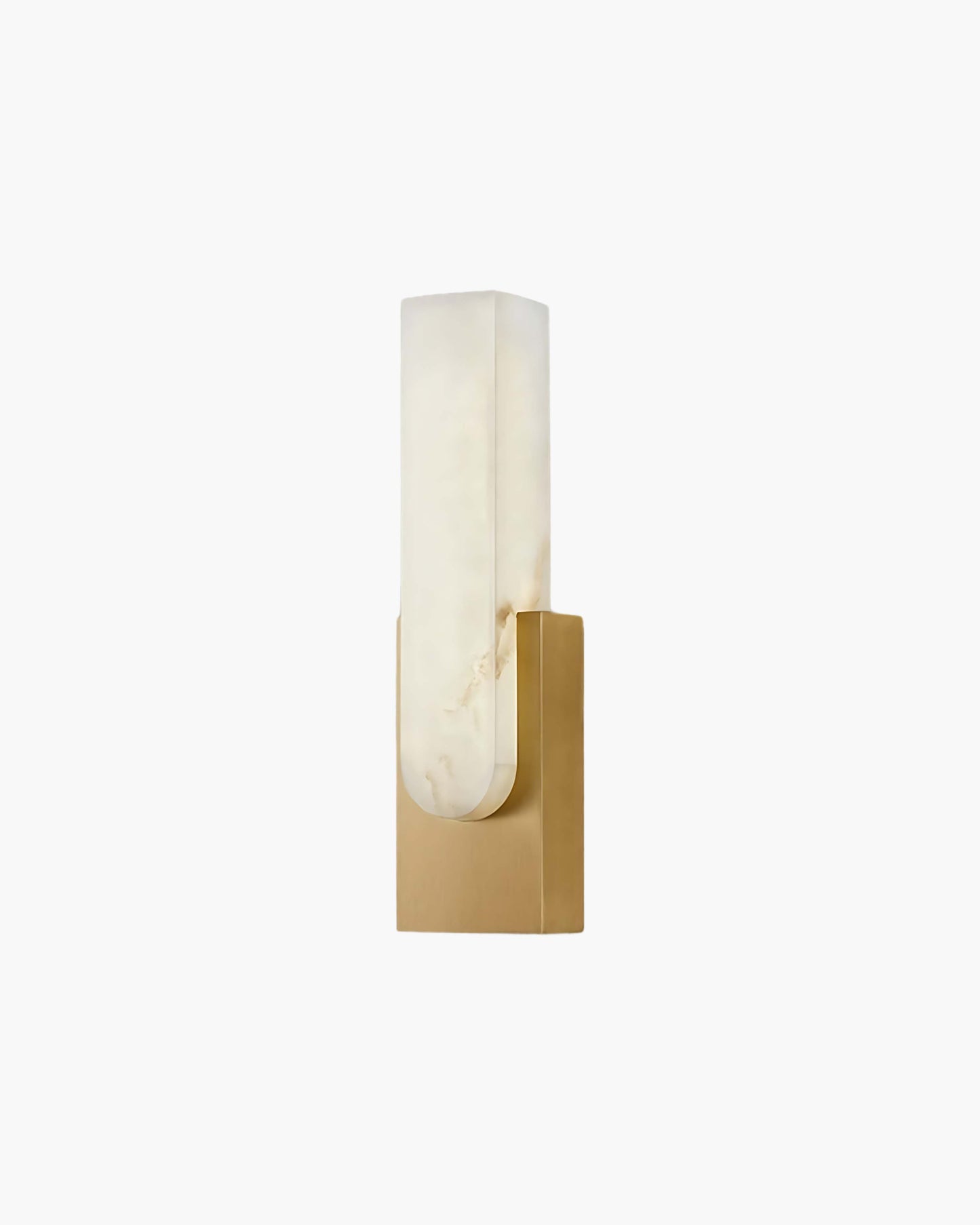 Agatha Alabaster Modern Metal Wall Lamp