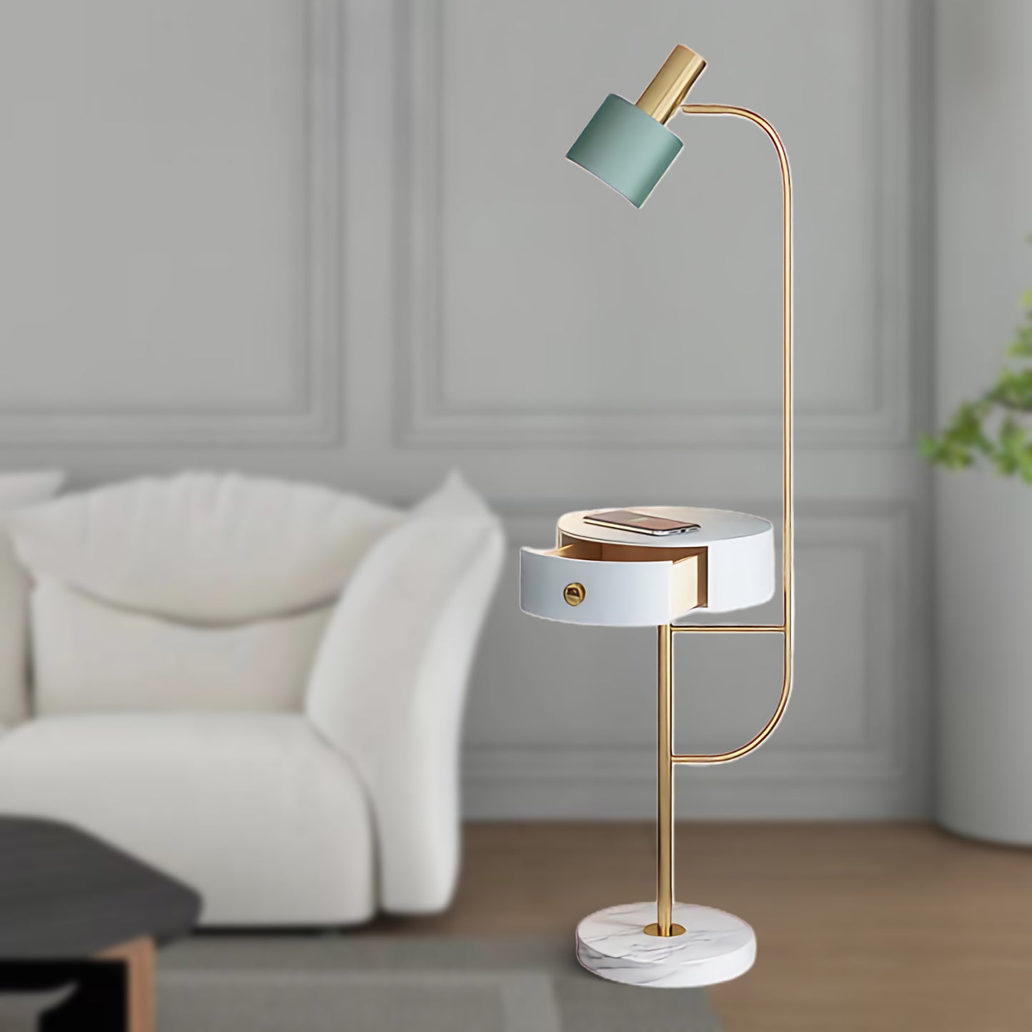 Agueda Eclectic Metal Floor Lamp