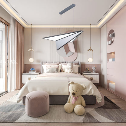 Airplane Contemporary Metal Pendant Light