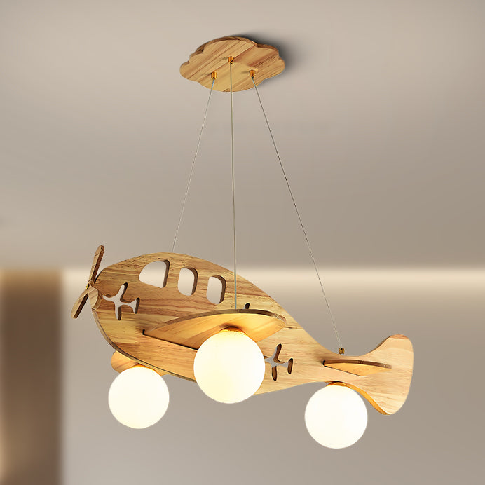 Airplane Art Deco Crystal Pendant Lamp