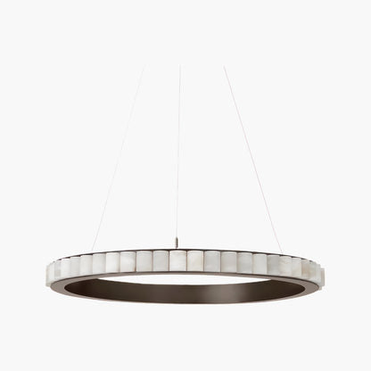 Alabaster Avalon Halo Contemporary Metal Chandelier