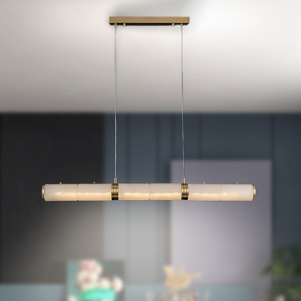 Alabaster Beam Minimalist Metal Pendant Light